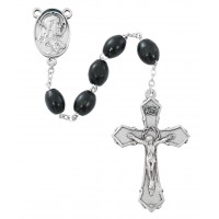 6x8mm Black Wood Rosary