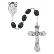 6x8mm Black Wood Rosary
