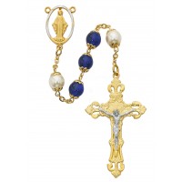 8mm Gold Plated Blue Cap 2-tone Rsry