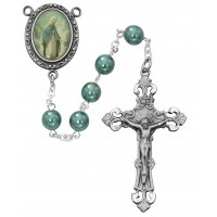 7mm Teal Ol Grace Rosary