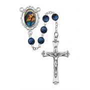 7mm Blue Our Lady Sorrow Rosary