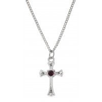 16-18" Rf Garnet Cross, Boxed