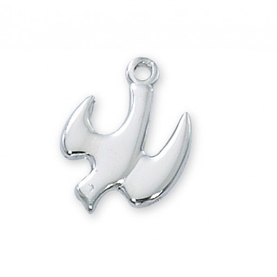 Rhodium Finish Holy Spirit 18 inch Necklace Chain / Box 735365563845 - RC394