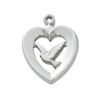 Rf Heart W/dove 16-18" Adj Cha