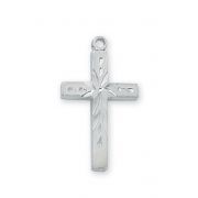 Rf Engraved Cross 16" Chain