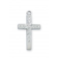 Rf Engraved Cross 16" Chain