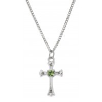 16-18" Rf Peridot Cross, Boxed