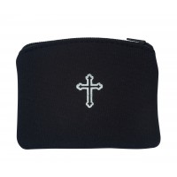 Black Neoprene Rosary Pouch