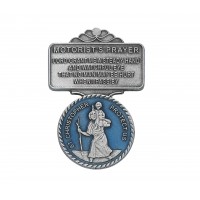 St Chris Blue Visor Clip
