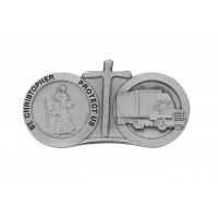 Pewter Visor Clip, 18 Wheeler