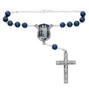 St Michael Blue Auto Rosary