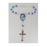 Zircon Cameo Auto Rosary -