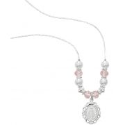 18"-20" Pink & Pearl Necklace -