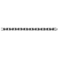 Men's Black & Stainless Cross