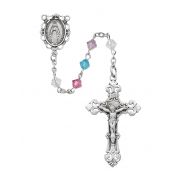 Sterling Silver Multi Color Swarovski Rosary
