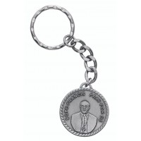 Pewter Pope Francis Key Ring Pewter Pope Francis Key Ring