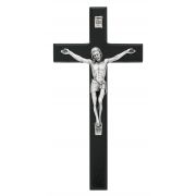 10 inch Black/Silver Crucifix