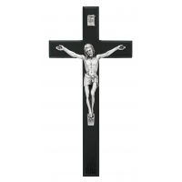 10 inch Black/Silver Crucifix