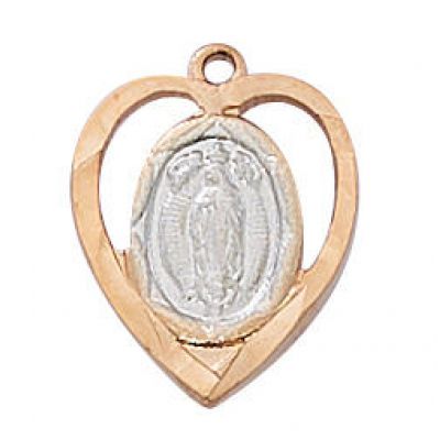 2-tone Rose Gold Pewter Guadalupe Pendant - 735365527199 - HR792