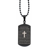 Black Stainless O.f. Dog Tag Black Stainless O.f. Dog Tag