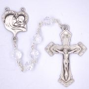 7mm Ss Crystal Rosary Boxed