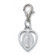Rhodium Finish Miraculous Clipable Charm