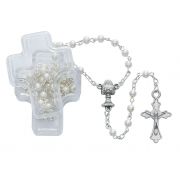 White Pearl Communion Rosary