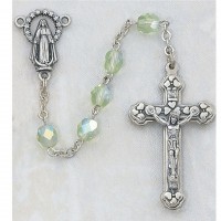 6mm Ab Peridot/august Rosary