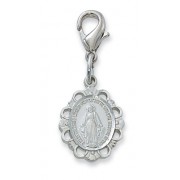 Rhodium Miraculous Clipable Charm