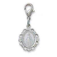 Rhodium Miraculous Clipable Charm