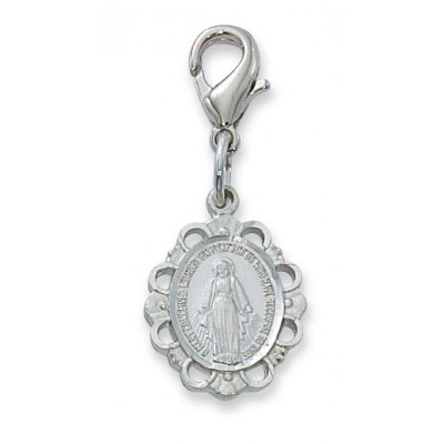 Rhodium Miraculous Clipable Charm 735365546589 - CL572