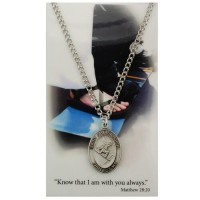Boy Snowboard Medal, Catholic Prayer Card Set