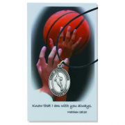 Boys Basketball Medal, Pray Card Set