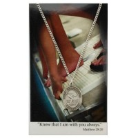Girls Swimming Medal, Prayer Card Set