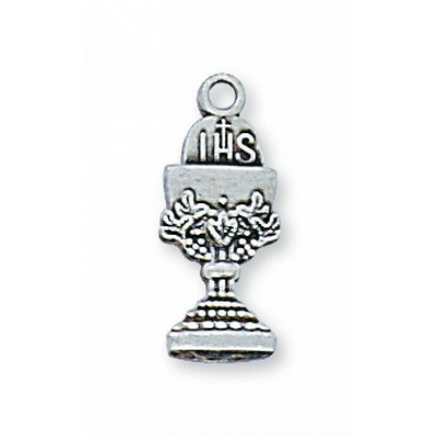 Sterling Silver Chalice w/16 inch Chain & Gift Box - 735365466511 - L568