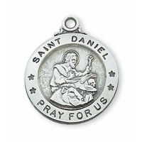 Sterling Silver Saint Daniel 20 inch Necklace Chain & Gift Box