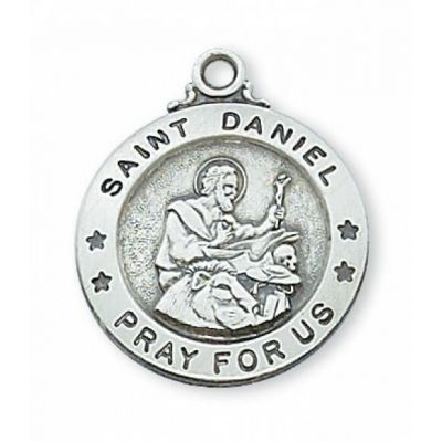 Sterling Silver Saint Daniel 20 inch Necklace Chain & Gift Box - 735365478323 - L600DL
