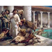 At the Pool of Bethesda - Studio Canvas Giclee or Art Print