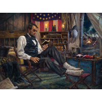 In the Darkest Hour - Lincoln at Antietam - Canvas Christian Art Print