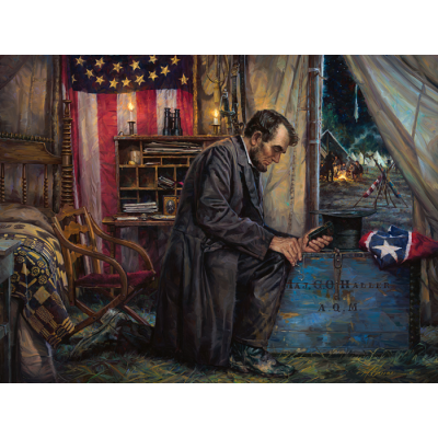 Nowhere Else to Go - Lincoln at Antietam - Canvas Christian Art Print -  - AG2038L