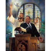 Preaching The Word - Studio Canvas Giclee or Art Print