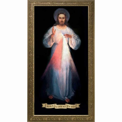 Divine Mercy Vilnius Original Church-Sized Framed Wall Art Canvas Art - - NWC-32-2 Divine Mercy Vilnius Original Church-Sized Framed Wall Art Canvas Art - - NWC-32-2
