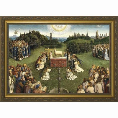 Altar of the Lamb Full Framed Wall Art Canvas - - NWC-560-11 Altar of the Lamb Full Framed Wall Art Canvas - - NWC-560-11