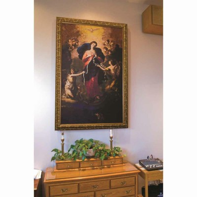 Church-Sized Mary Undoer of Knots Framed Wall Art Canvas - - NWC-927-39 Church-Sized Mary Undoer of Knots Framed Wall Art Canvas - - NWC-927-39