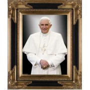 Pope Benedict XVI Formal Canvas - Museum Framed Wall Art Pope Benedict XVI Formal Canvas - Museum Framed Wall Art