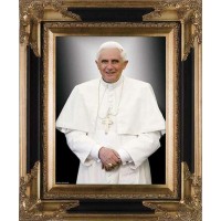 Pope Benedict XVI Formal Canvas - Museum Framed Wall Art Pope Benedict XVI Formal Canvas - Museum Framed Wall Art