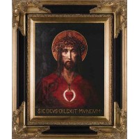 For God So Loved The World Canvas - Dark Museum Framed Wall Art