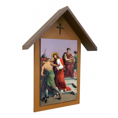 Stations of the Cross Handcrafted Simple Outdoor Shrine (Set of 14) - - SHRO-320-2 Stations of the Cross Handcrafted Simple Outdoor Shrine (Set of 14) - - SHRO-320-2