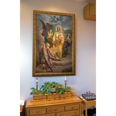 Joseph, Patron of the Church: Church-Sized Framed Canvas Art - - NWC-1444 Joseph, Patron of the Church: Church-Sized Framed Canvas Art - - NWC-1444