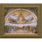 Disputation of the Holy Eucharist Canvas - Standard Gold Framed Art Disputation of the Holy Eucharist Canvas - Standard Gold Framed Art